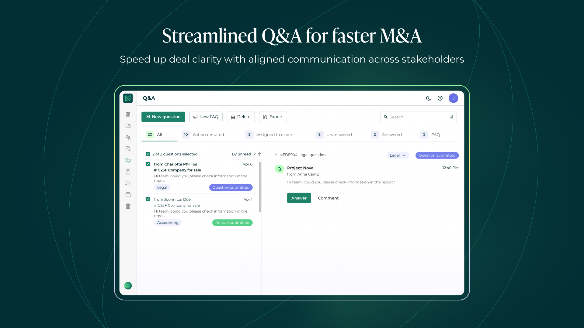 streamlined Q&A